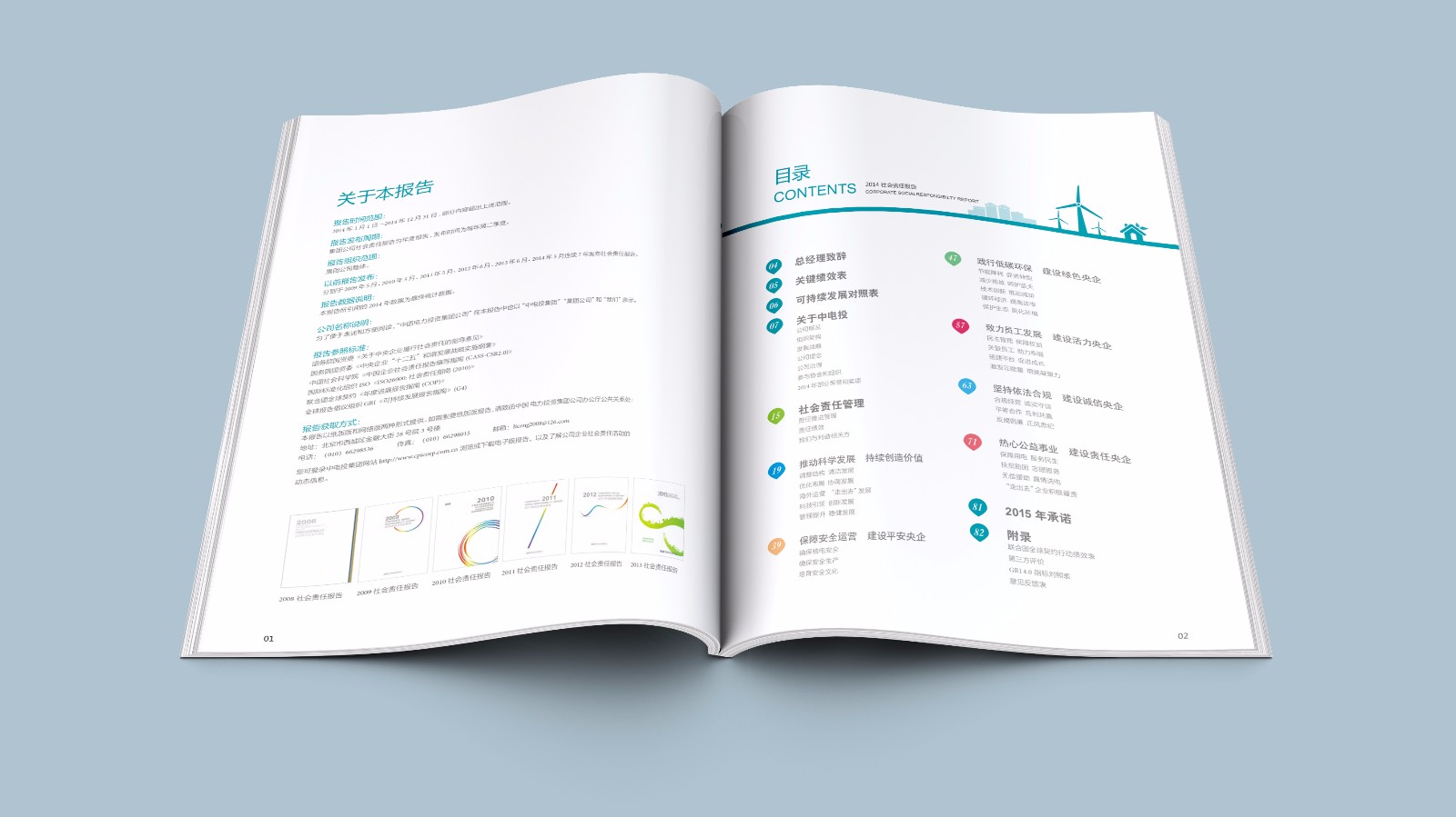 国家电力社会责任报告设计制作