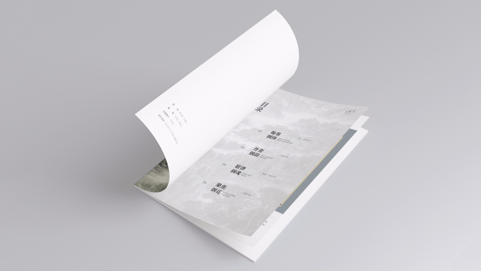 凌源钢铁50周年平面画册设计